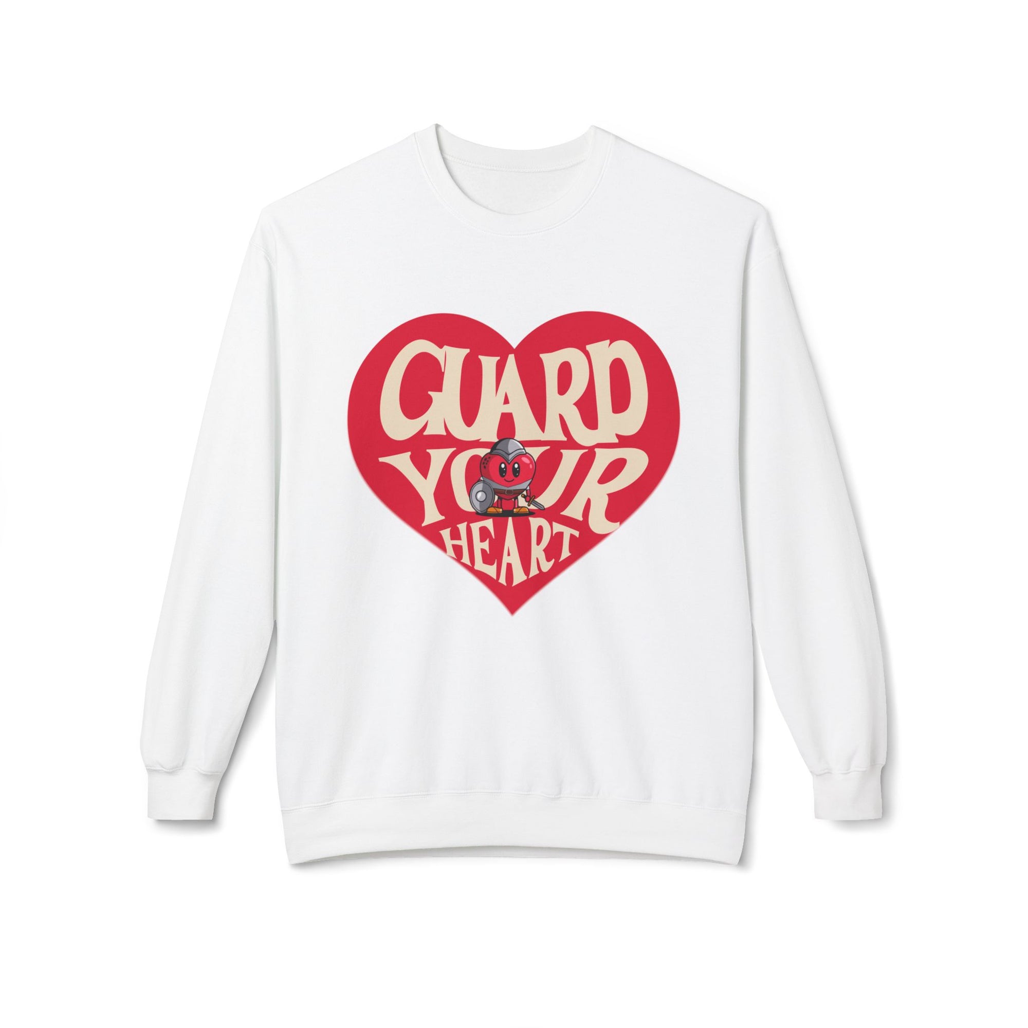 Guard Your Heart Sweatshirt - Inspirational Fleece Crewneck