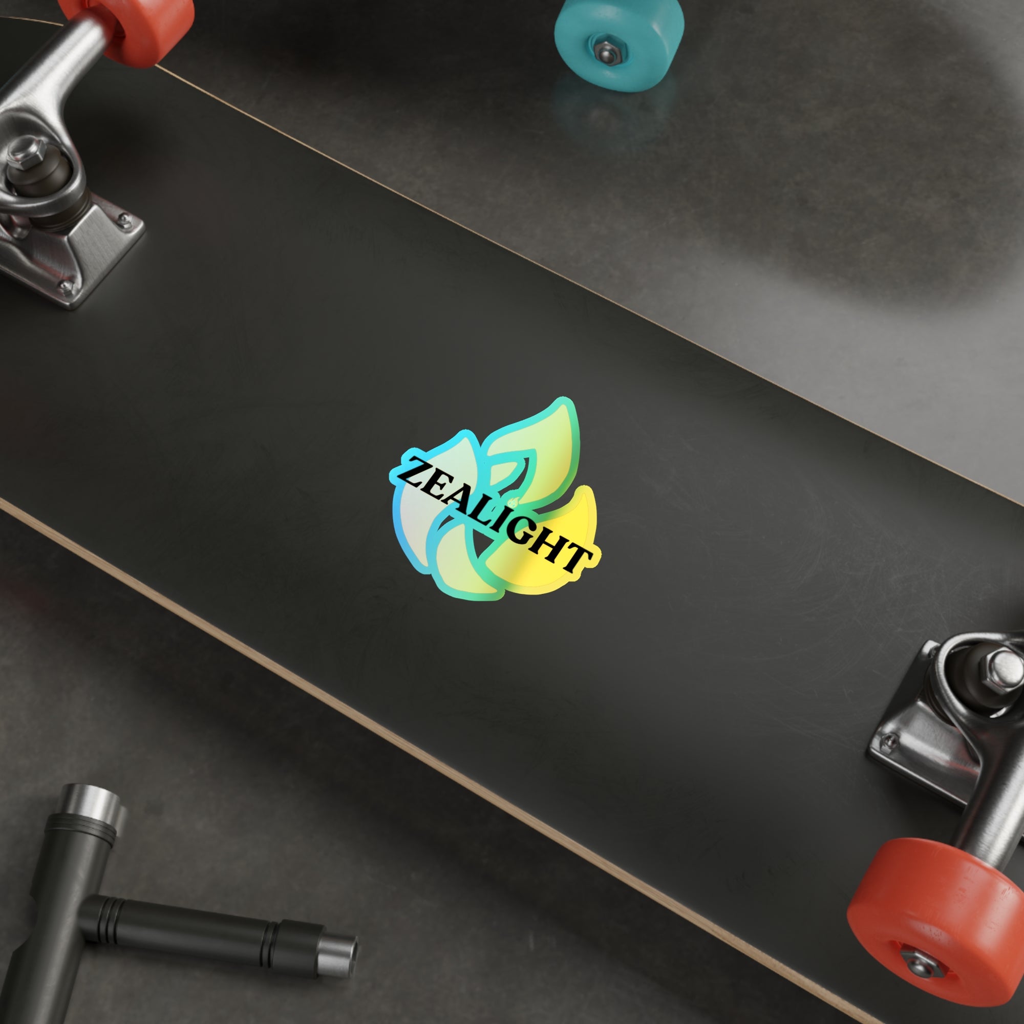 Holographic Die-Cut Stickers - Vibrant 'ZEALIGHT FLame'