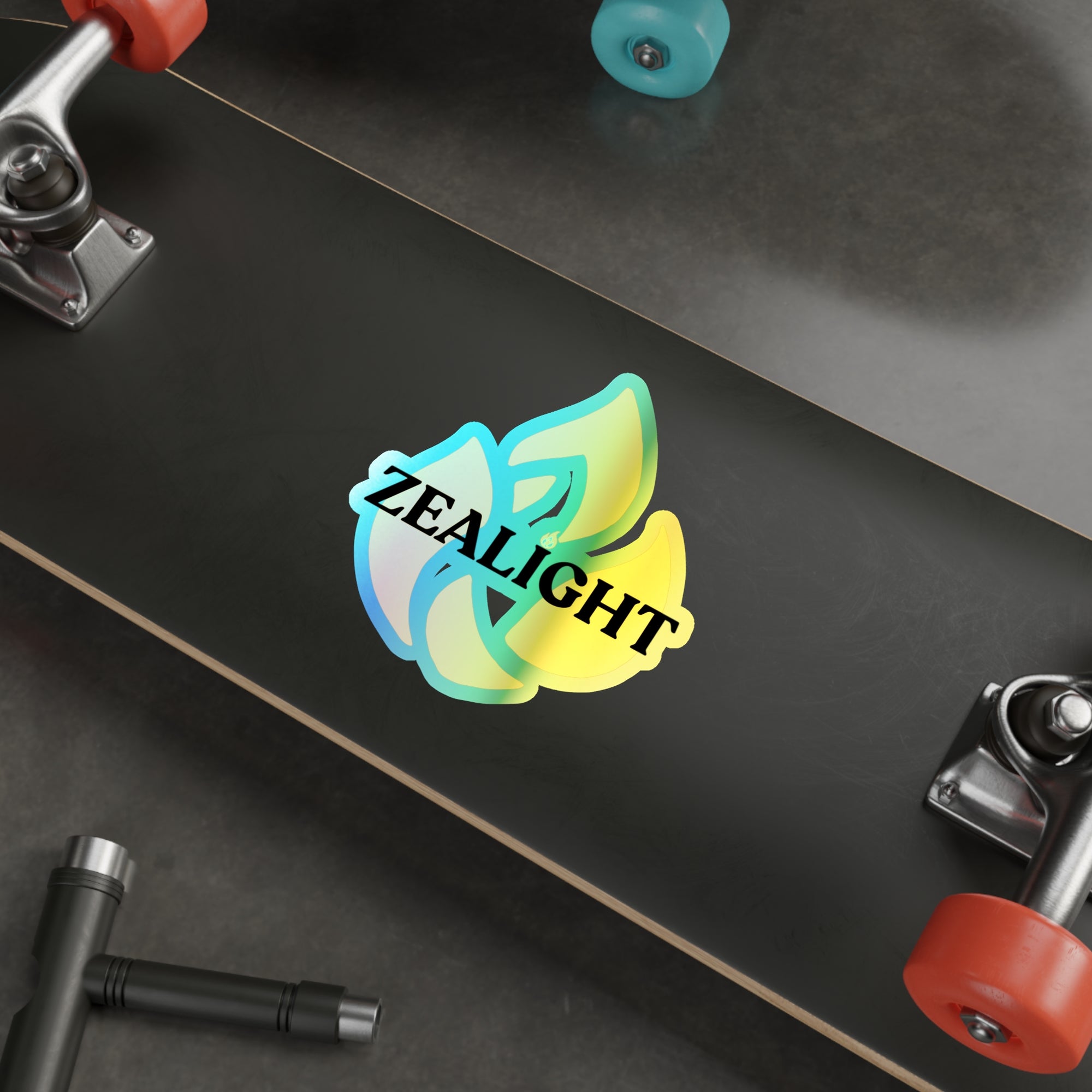 Holographic Die-Cut Stickers - Vibrant 'ZEALIGHT FLame'