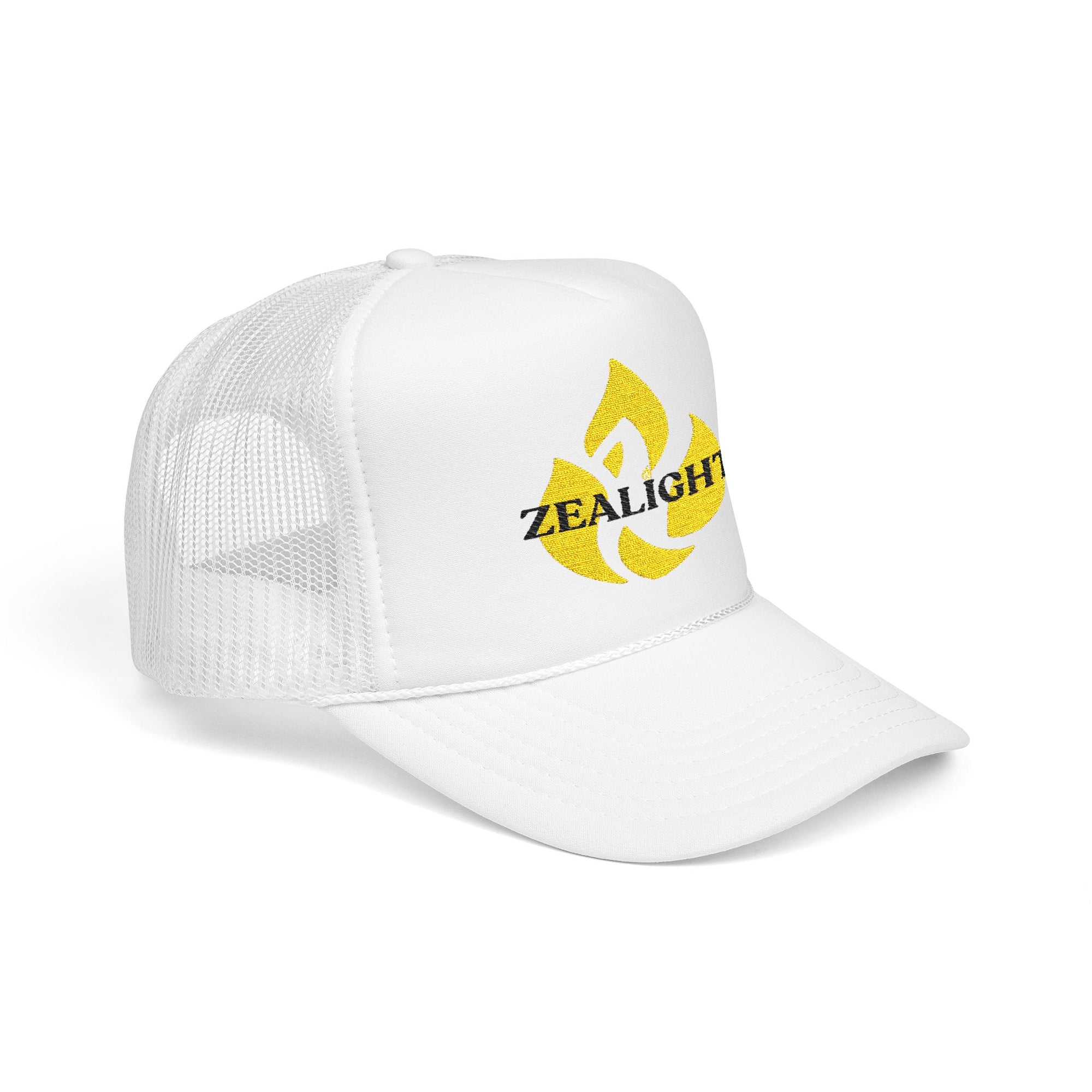 ZEALIGHT Flame Embroidered Foam Trucker Hat