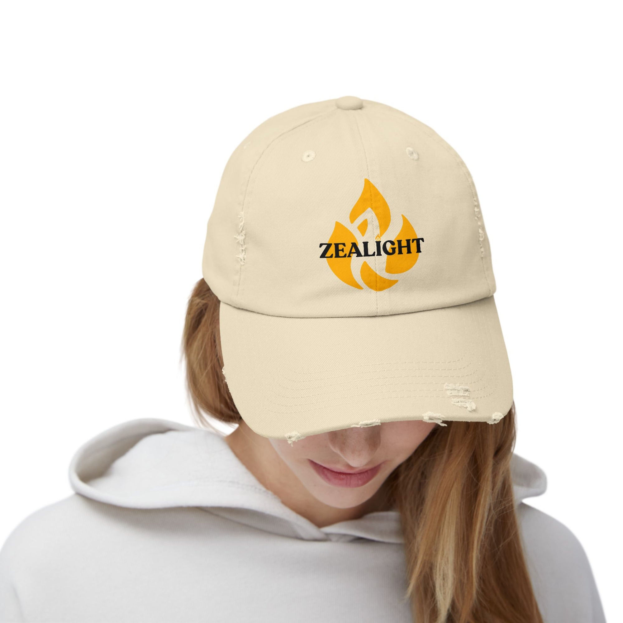 Zealight Flame Unisex Distressed Cap
