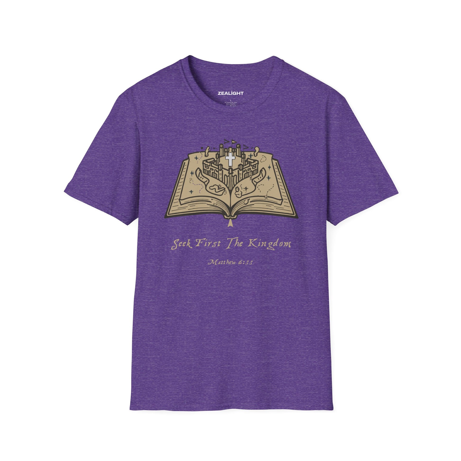 Seek First The Kingdom Unisex Softstyle T-Shirt - Faith-Inspired Apparel