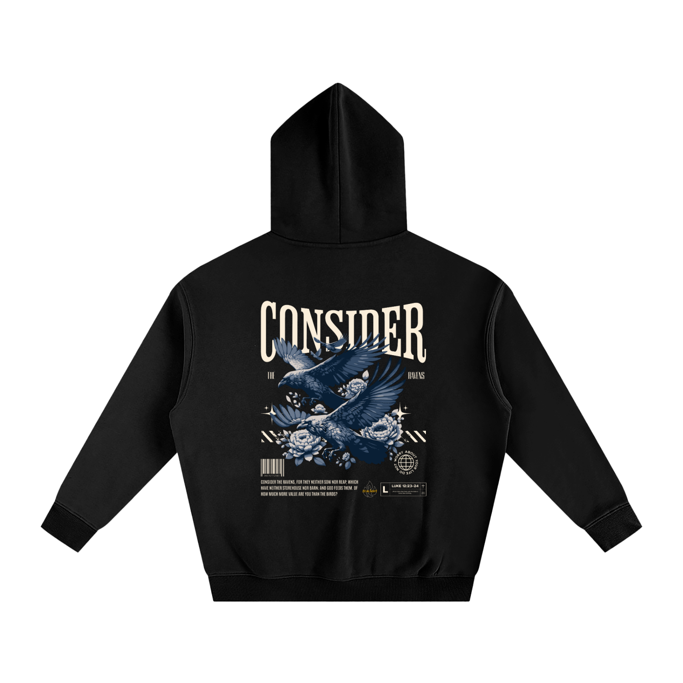 Consider The Ravens Oversize Fleeced Hoodie