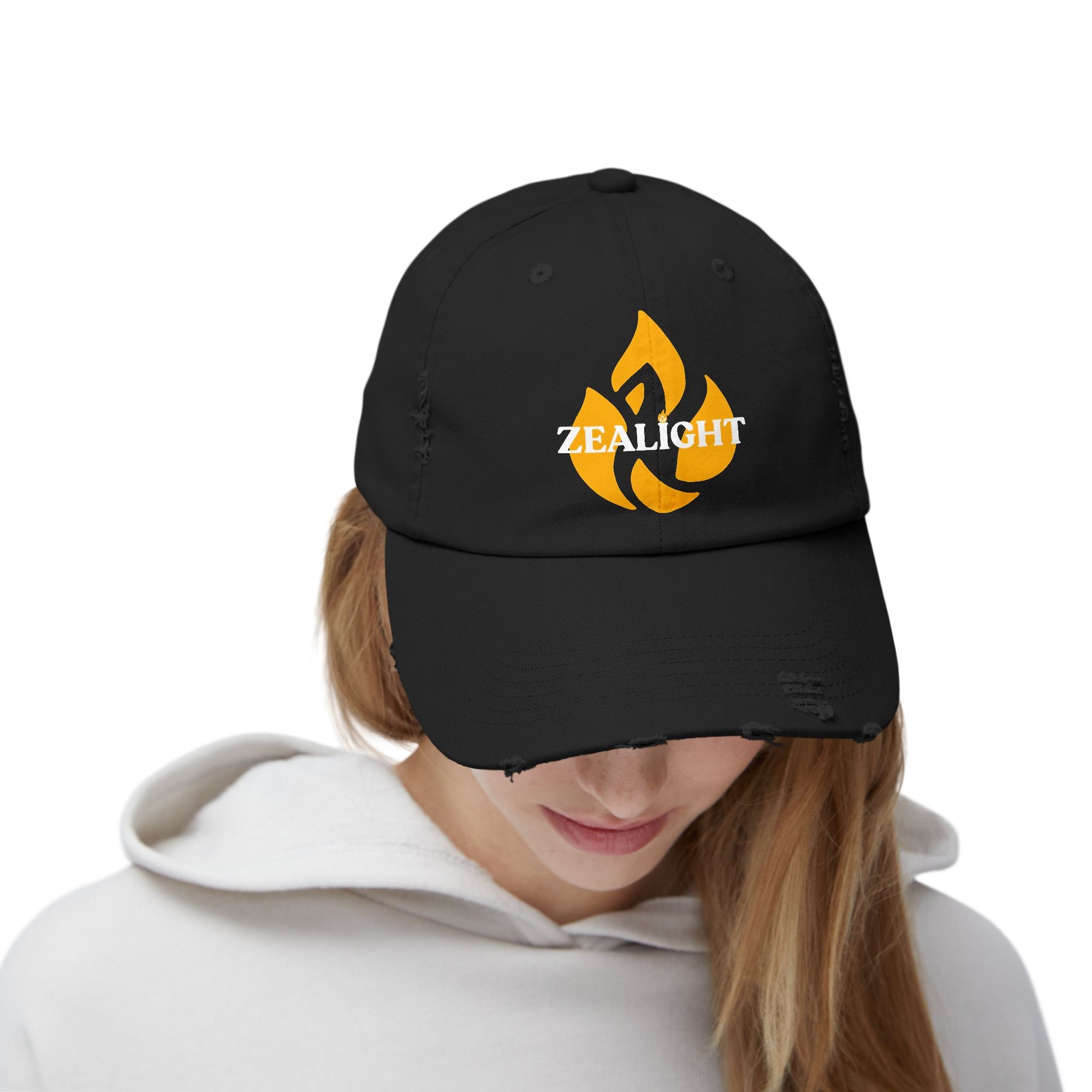 Zealight Flame Unisex Distressed Cap