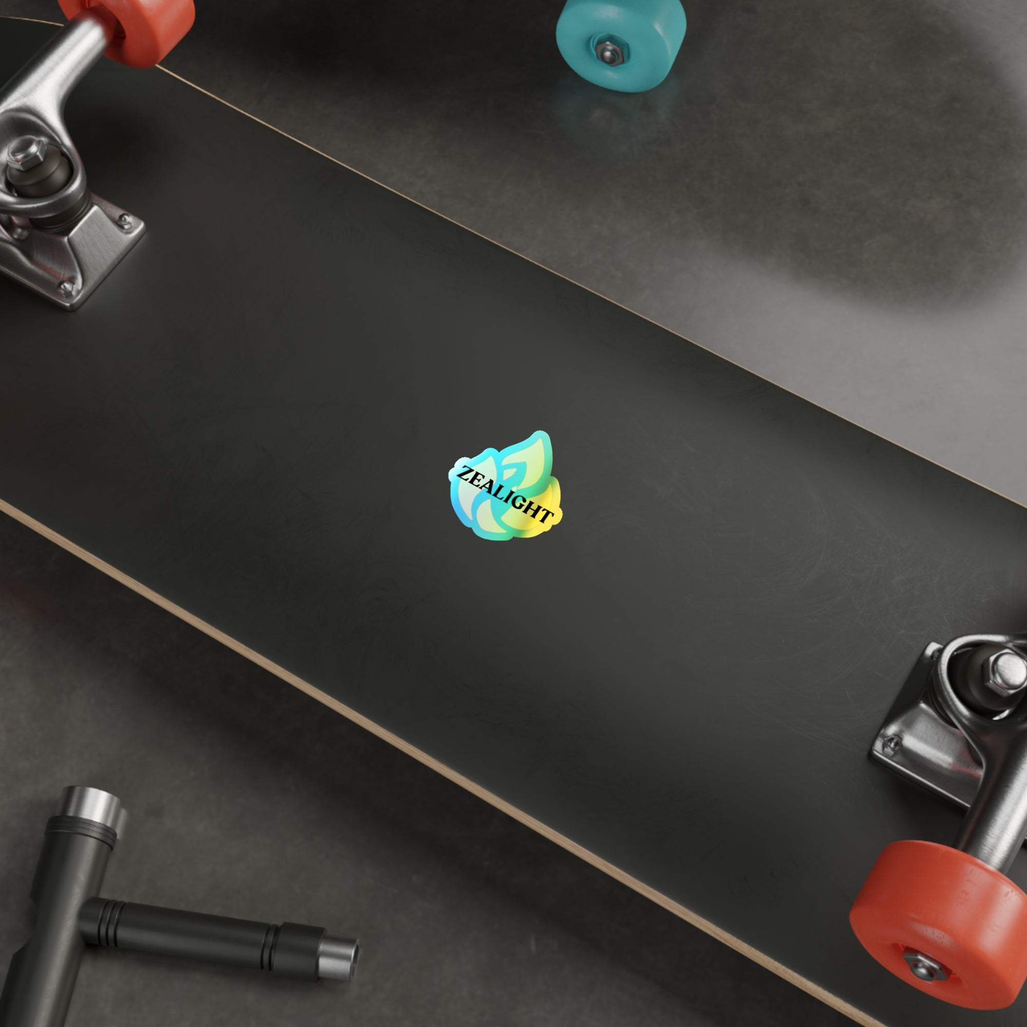 Holographic Die-Cut Stickers - Vibrant 'ZEALIGHT FLame'