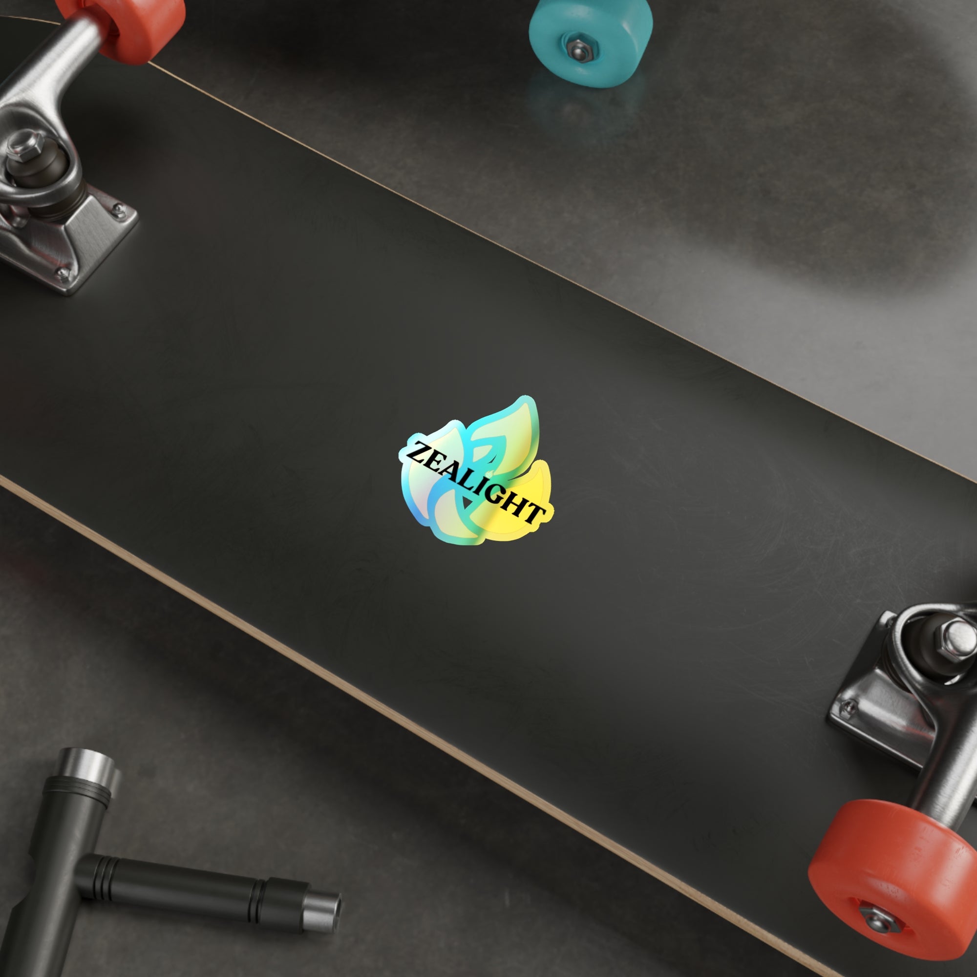 Holographic Die-Cut Stickers - Vibrant 'ZEALIGHT FLame'