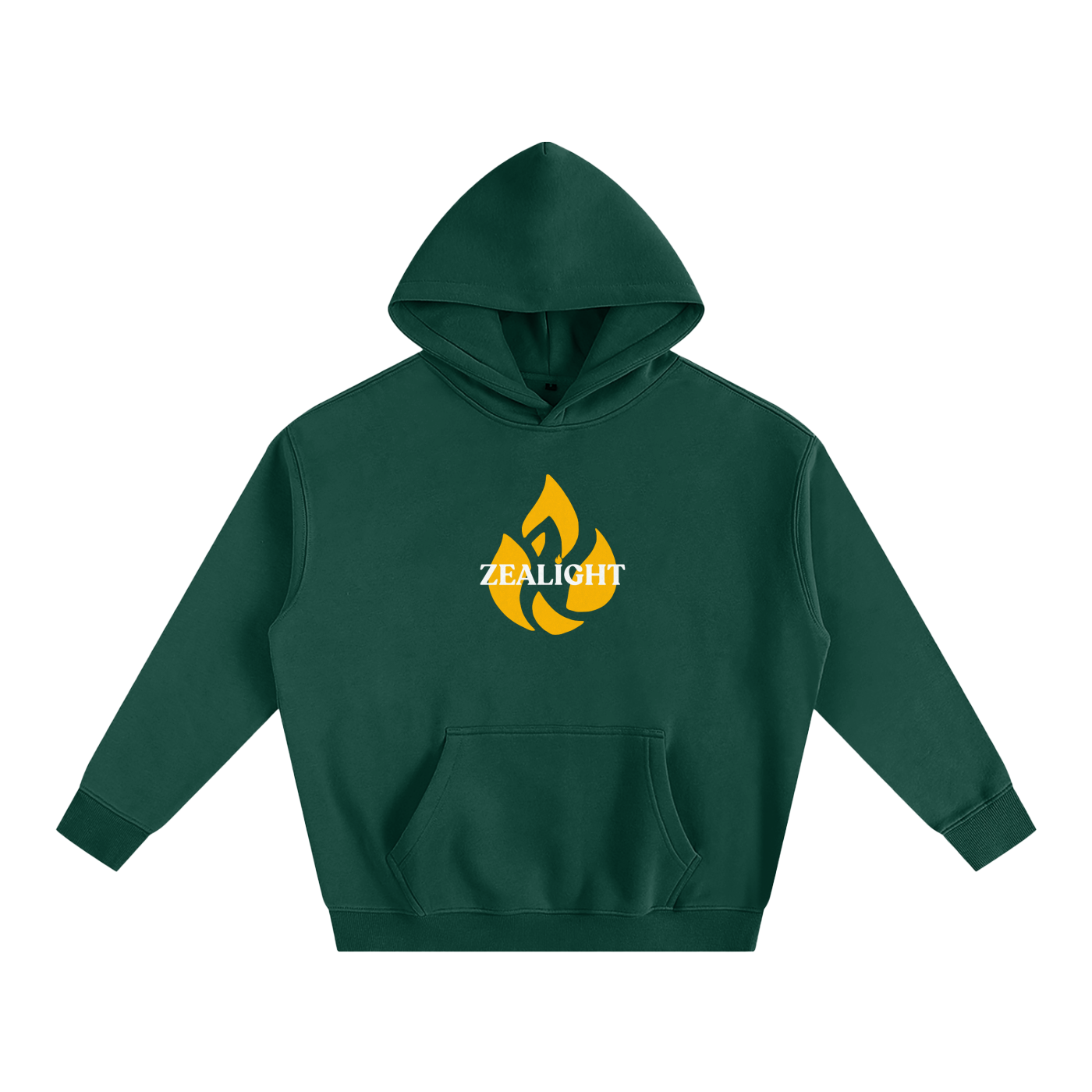 Zealight Flame Logo Oversize Fleeced Hoodie