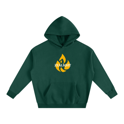 Zealight Flame Logo Oversize Fleeced Hoodie