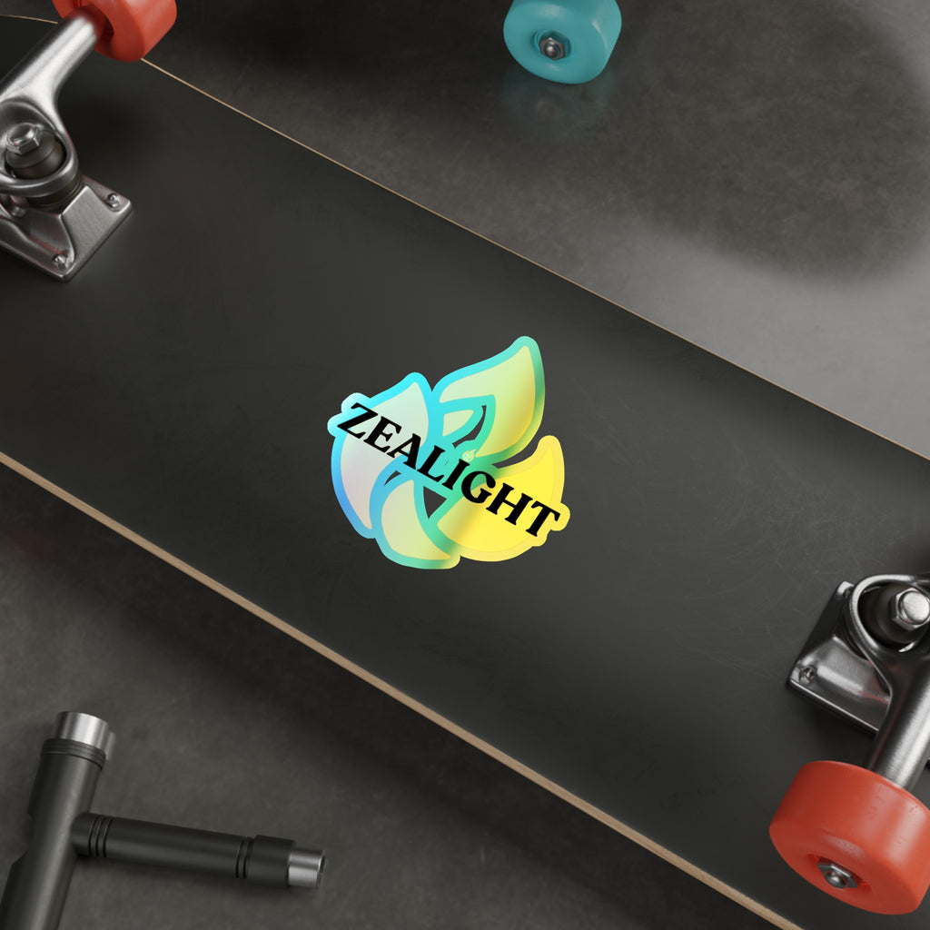 Holographic Die-Cut Stickers - Vibrant 'ZEALIGHT FLame'