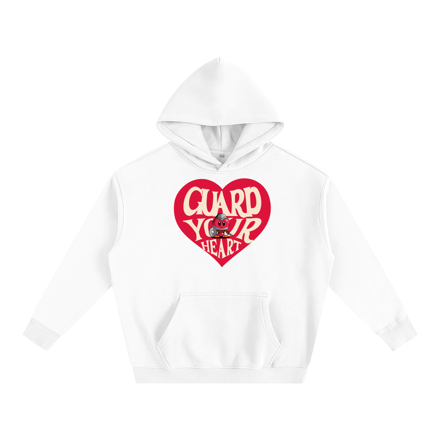 Guard Your Heart Oversize Fleeced Hoodie