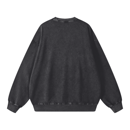 Seek first The Kingdom Snow Washed Oversized Sweatshirt