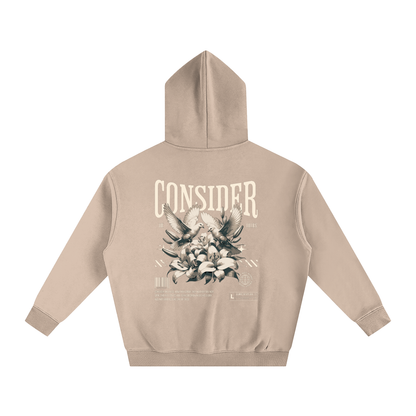 Consider The Lillies Oversize Fleeced Hoodie