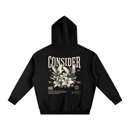 Consider The Lillies Oversize Fleeced Hoodie