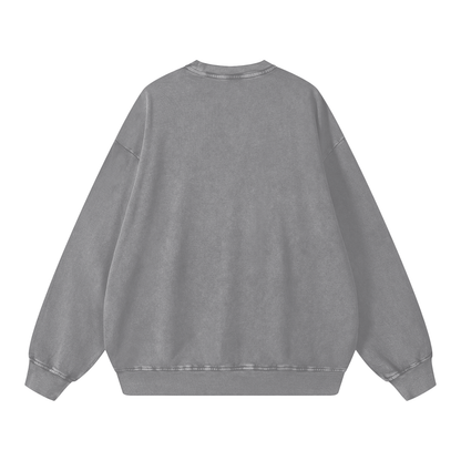 Seek first The Kingdom Snow Washed Oversized Sweatshirt